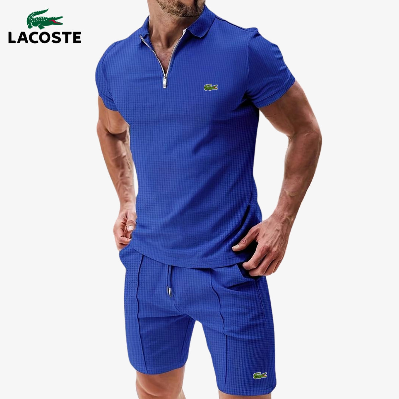 Ensemble Polo Zippé & Short || DÉSTOCKAGE