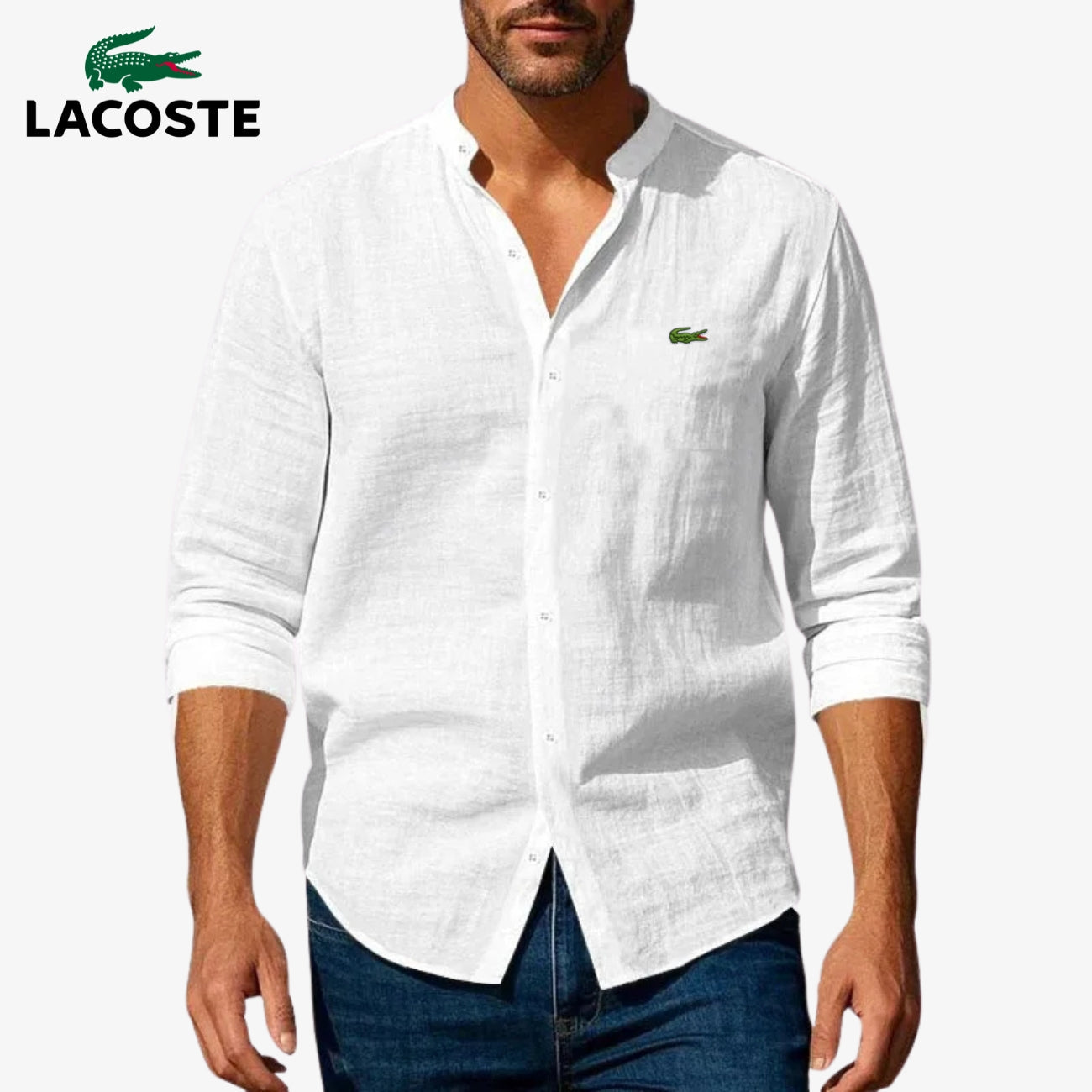 Chemise Élégante Col Officier - PRIX DÉSTOCKAGE