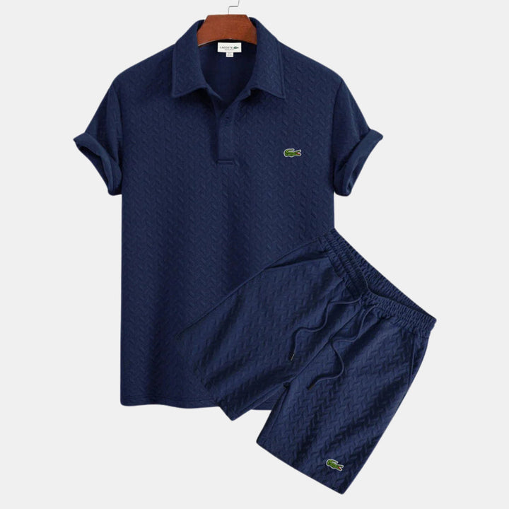 Ensemble polo et short texturé – Édition Limitée (53 Disponible)