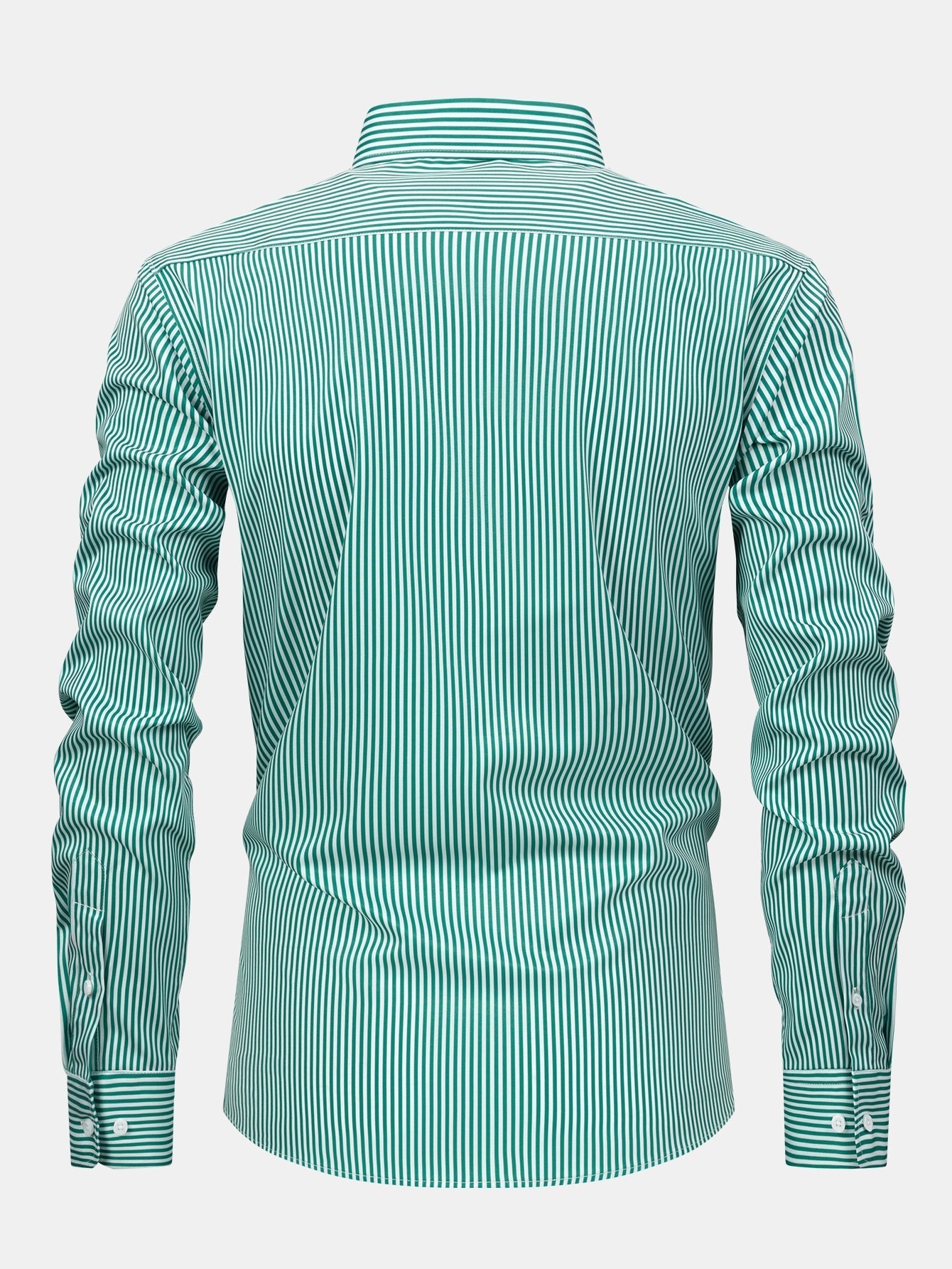 CHEMISE À MANCHES LONGUES À RAYURES AVEC BOUTONS