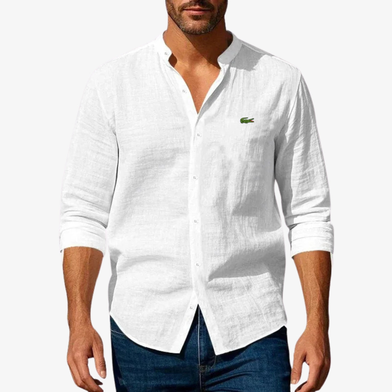 Chemise Élégante Col Officier - PRIX DÉSTOCKAGE