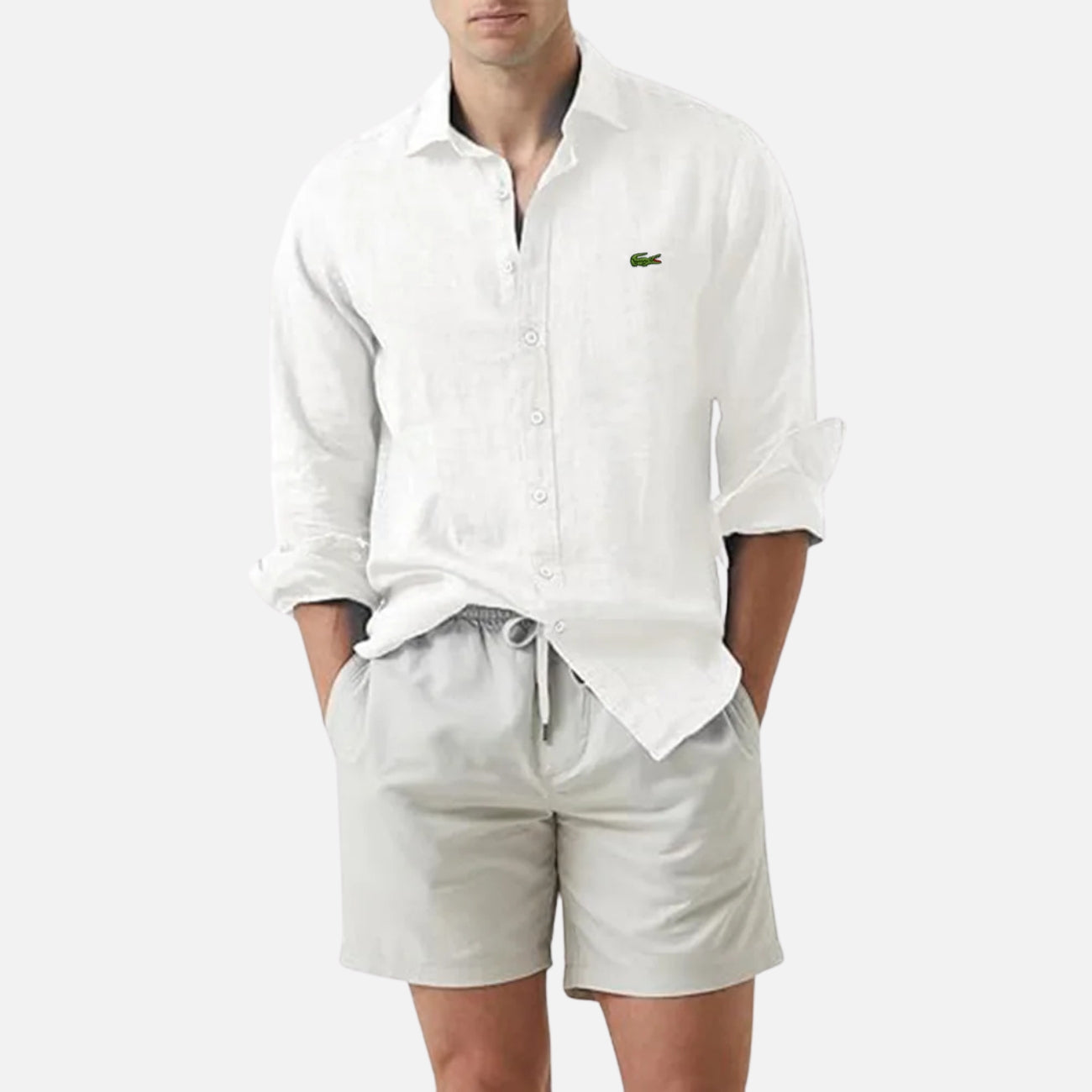 Chemise Décontractée à Manches Longues - PRIX DÉSTOCKAGE