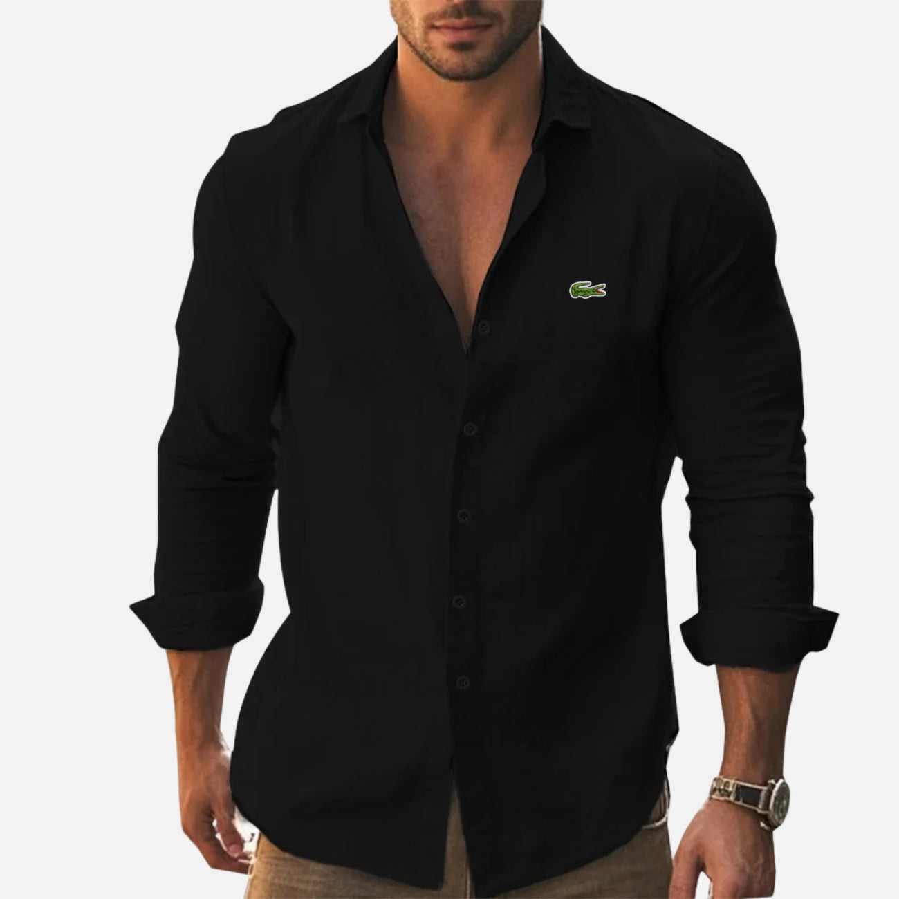 Chemise Décontractée à Manches Longues - PRIX DÉSTOCKAGE