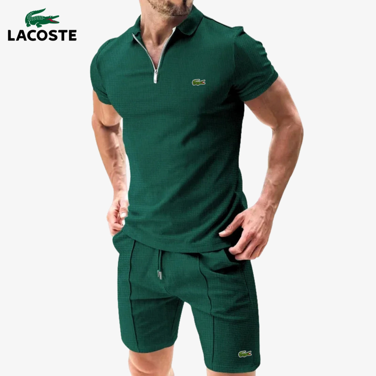 Ensemble Polo Zippé & Short || DÉSTOCKAGE