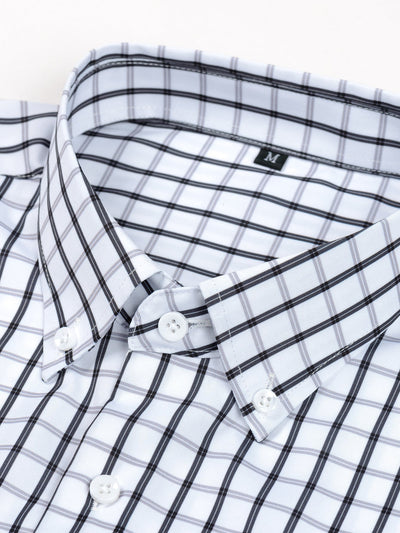 CHEMISE À MANCHES LONGUES À CARREAUX AVEC BOUTONS & PANTALONS SLIM FIT À JAMBES FINS