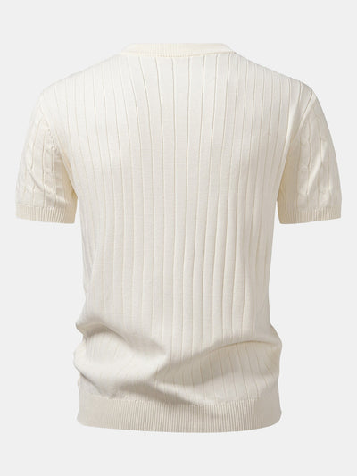CHEMISE HENLEY EN MAILLE TWIST & PANTALONS SLIM FIT À JAMBES ÉTROITES