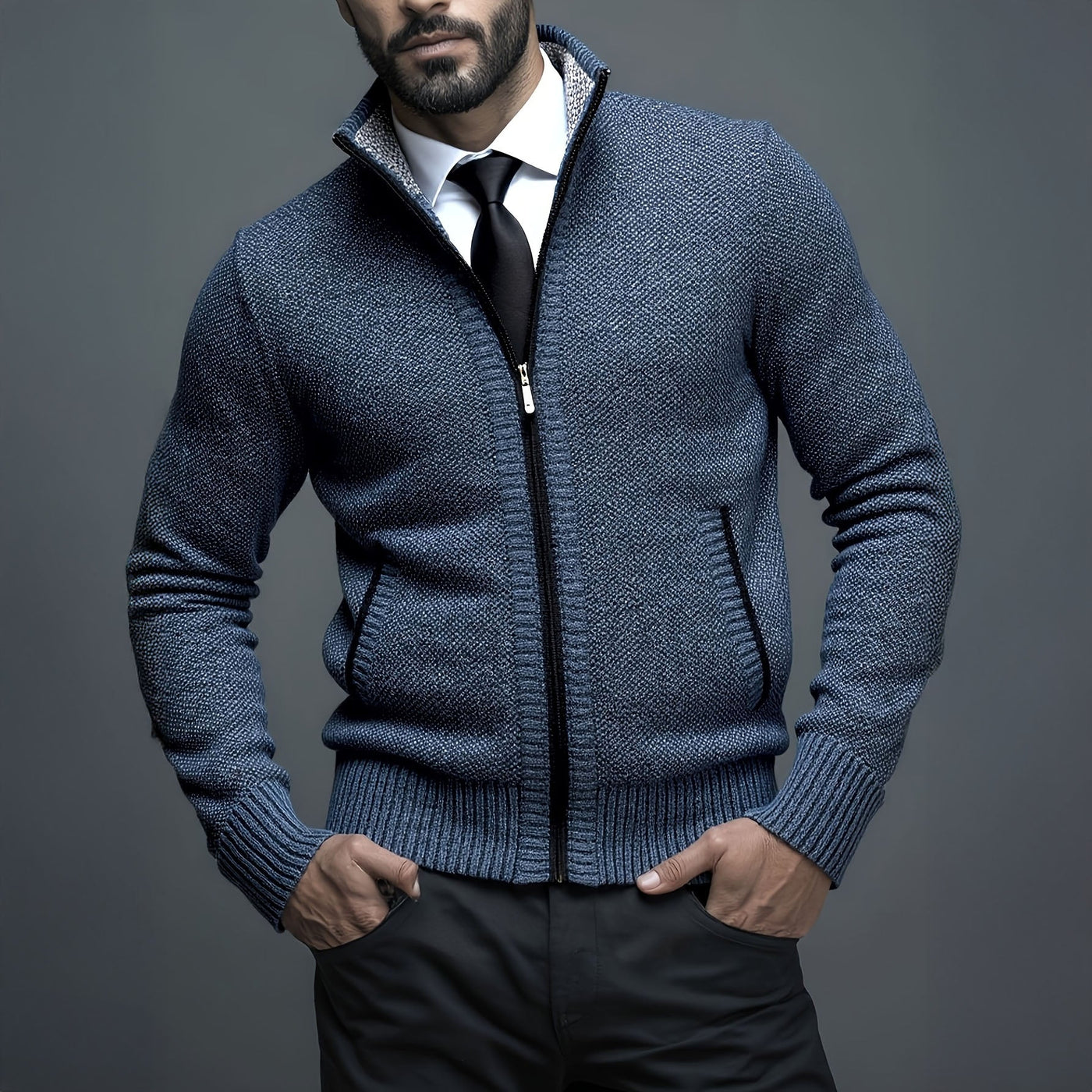 DUMONT LYON | GILET HOMME LUXE AVEC FERMETURE ÉCLAIR