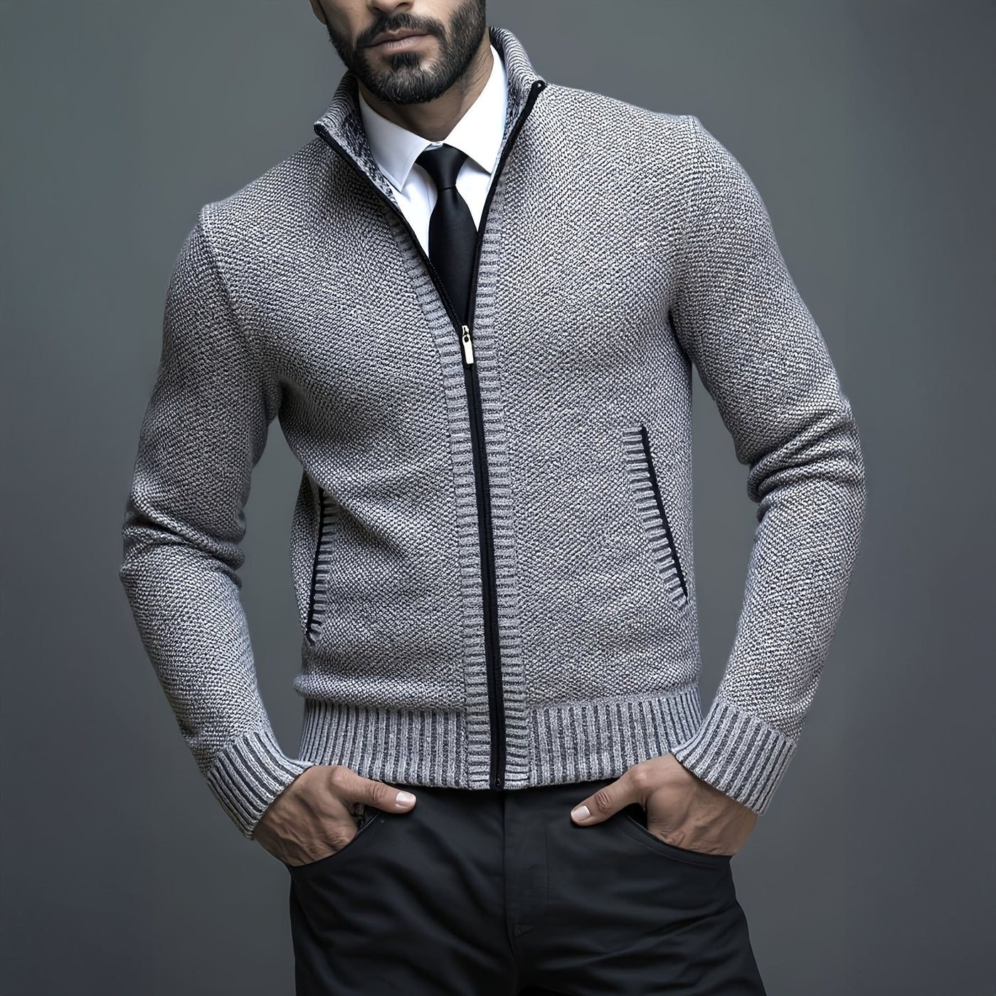 DUMONT LYON | GILET HOMME LUXE AVEC FERMETURE ÉCLAIR