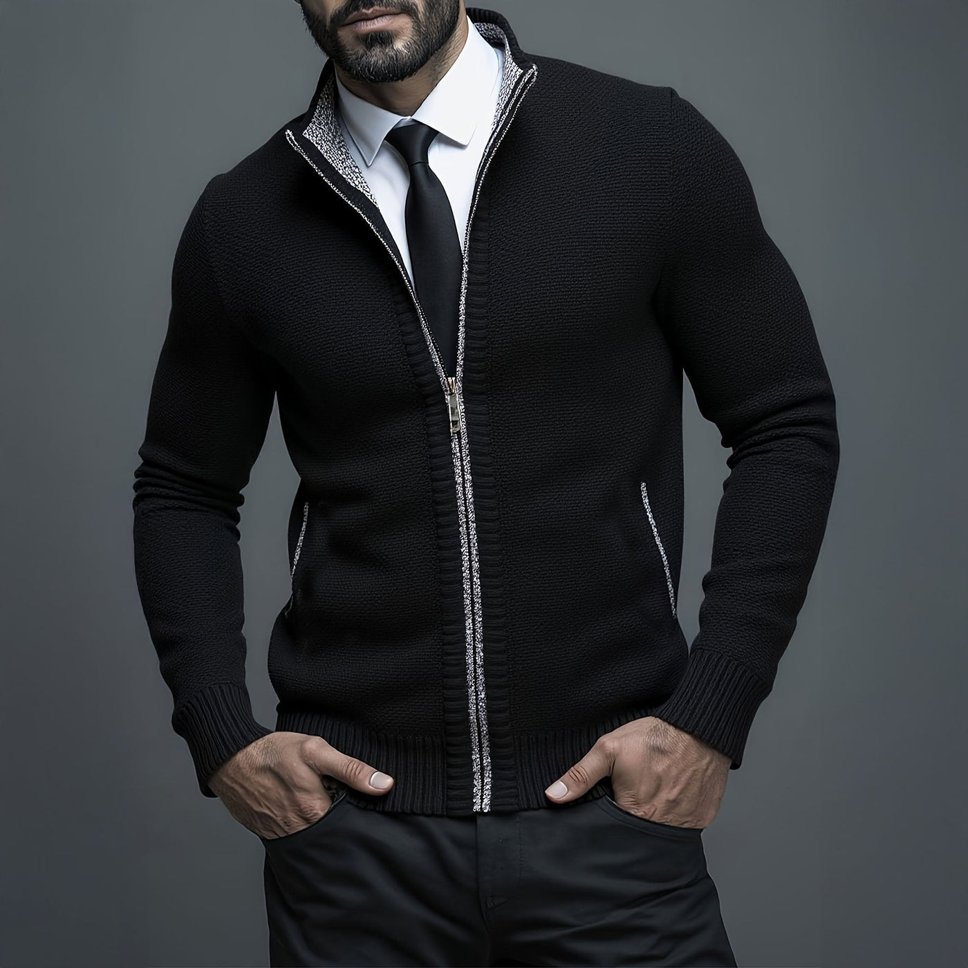 DUMONT LYON | GILET HOMME LUXE AVEC FERMETURE ÉCLAIR