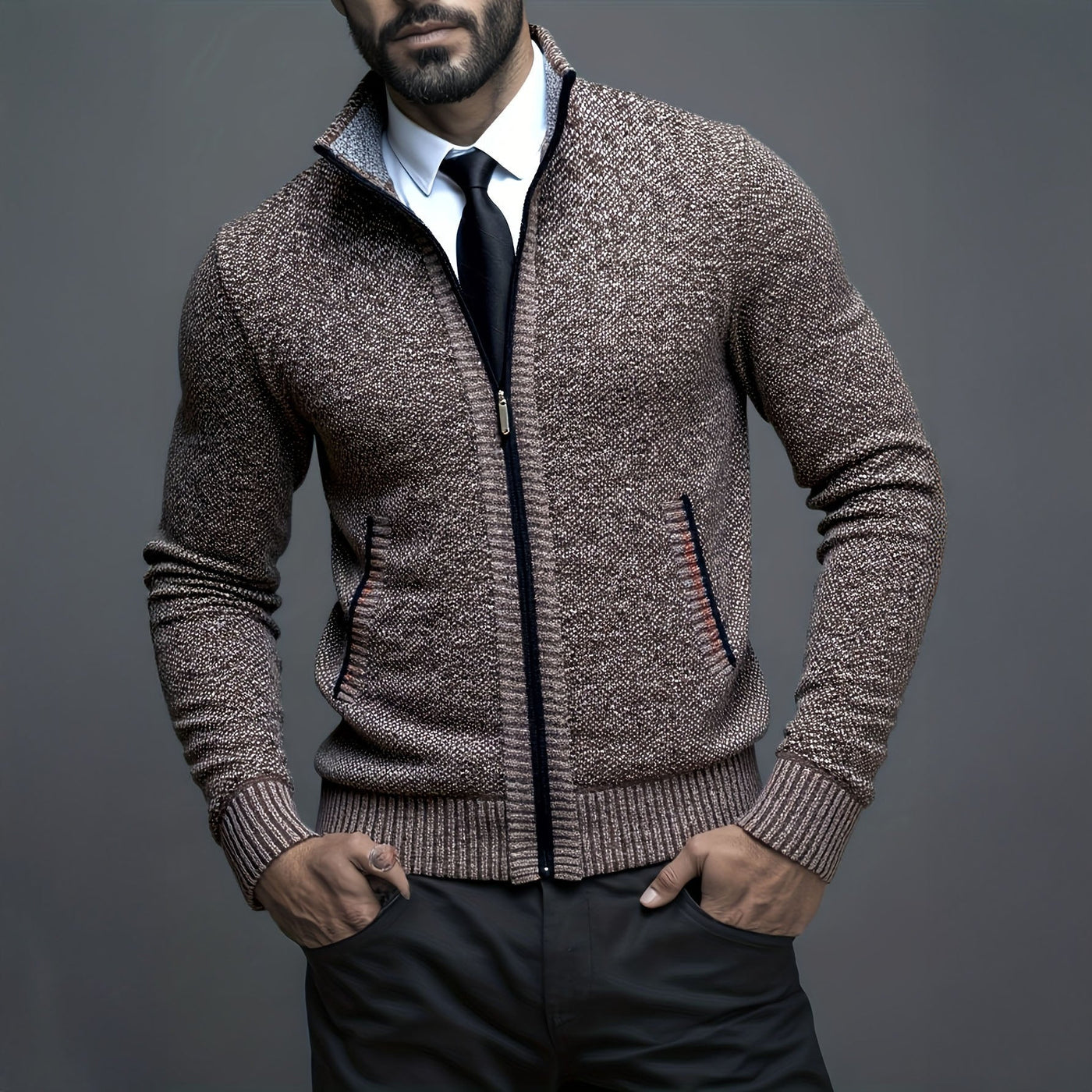 DUMONT LYON | GILET HOMME LUXE AVEC FERMETURE ÉCLAIR