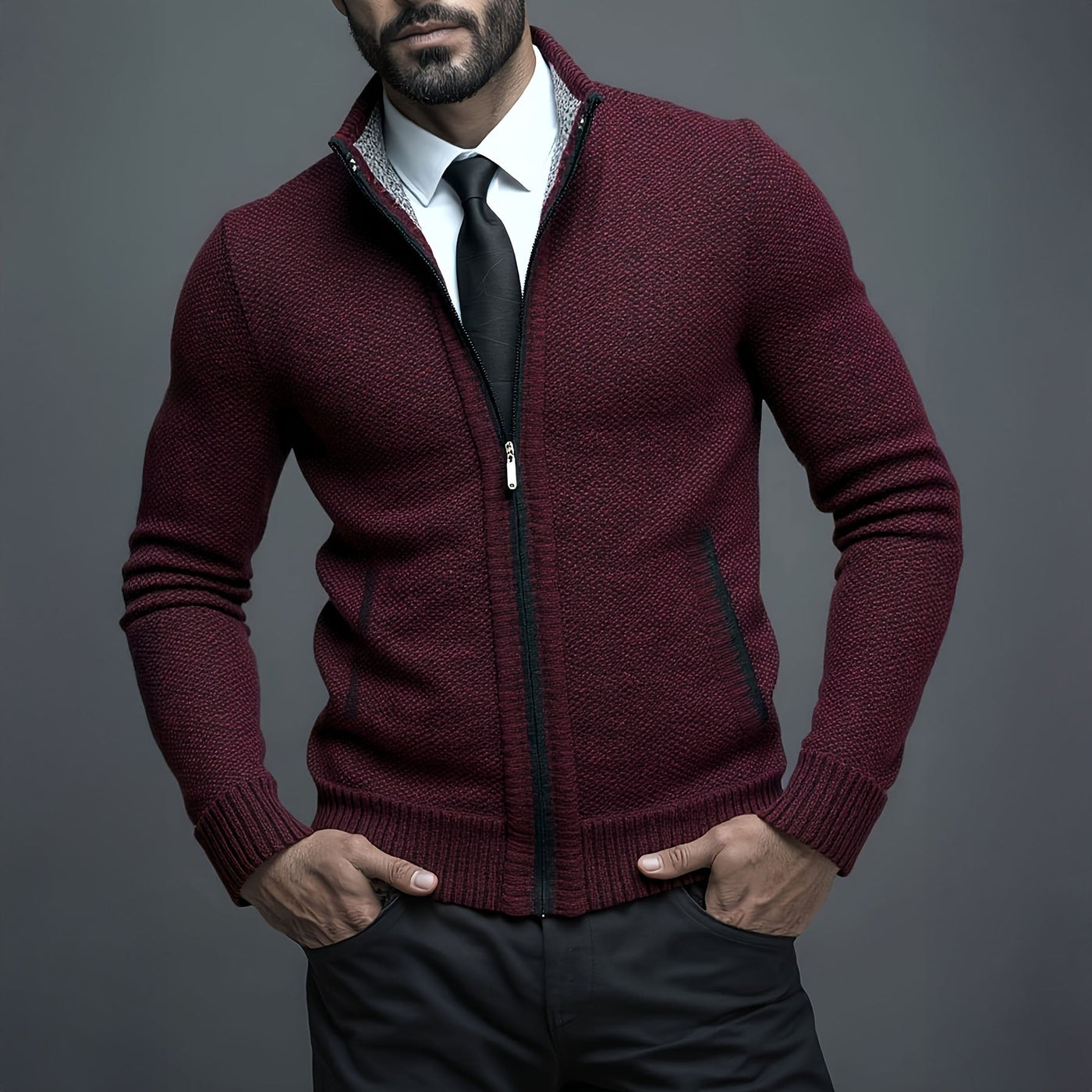 DUMONT LYON | GILET HOMME LUXE AVEC FERMETURE ÉCLAIR