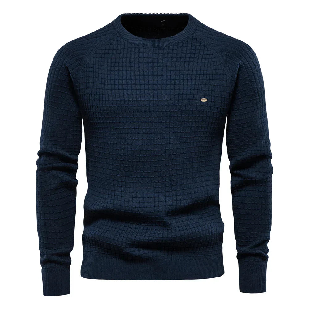DUMONT LYON™ | PULL HOMME À MOTIF À CARREAUX