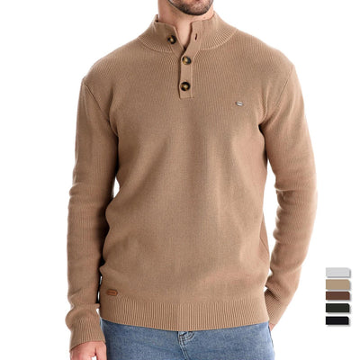 DUMONT LYON™ | PULL HOMME AVEC DESIGN À BOUTONS