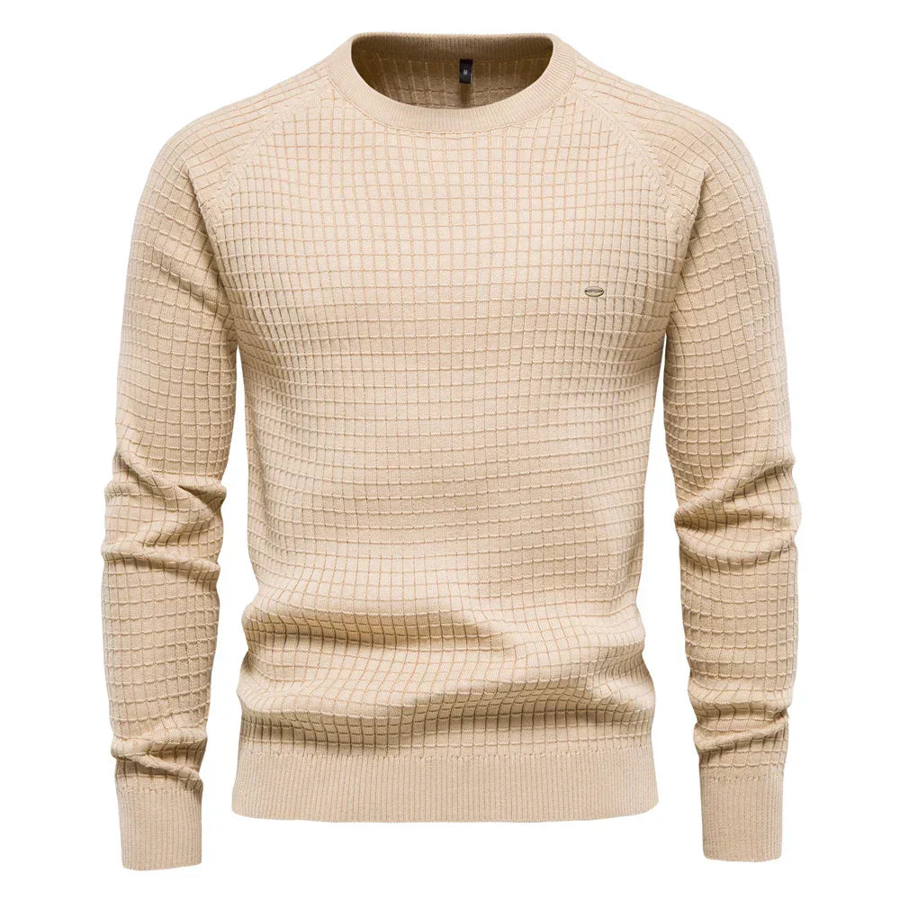 DUMONT LYON™ | PULL HOMME À MOTIF À CARREAUX