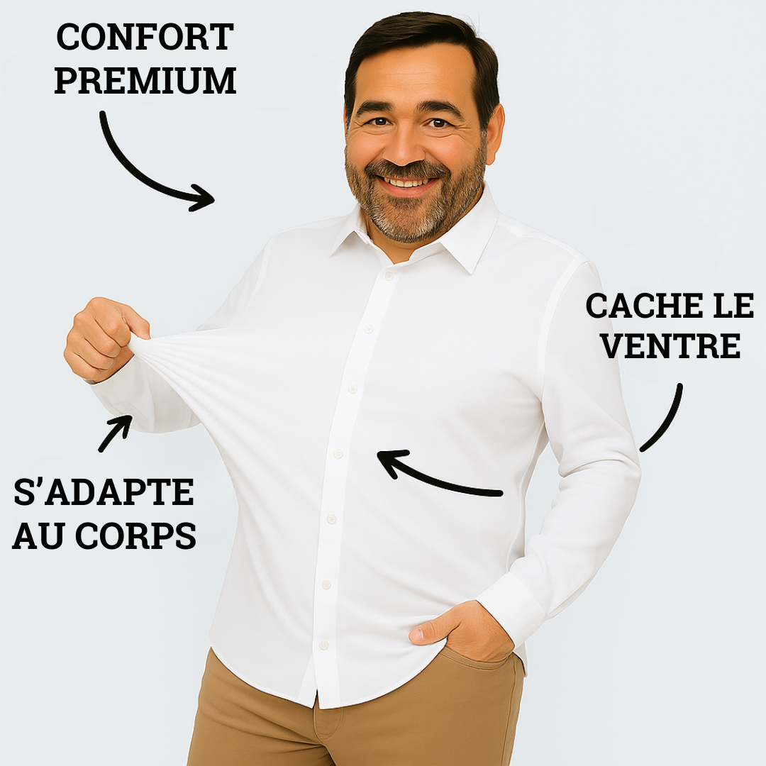 Bellutia® | Chemise Infroissable à Coupe Ajustée