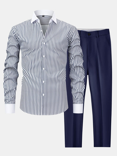 CHEMISE WINCHESTER À RAYURES & PANTALONS SLIM FIT