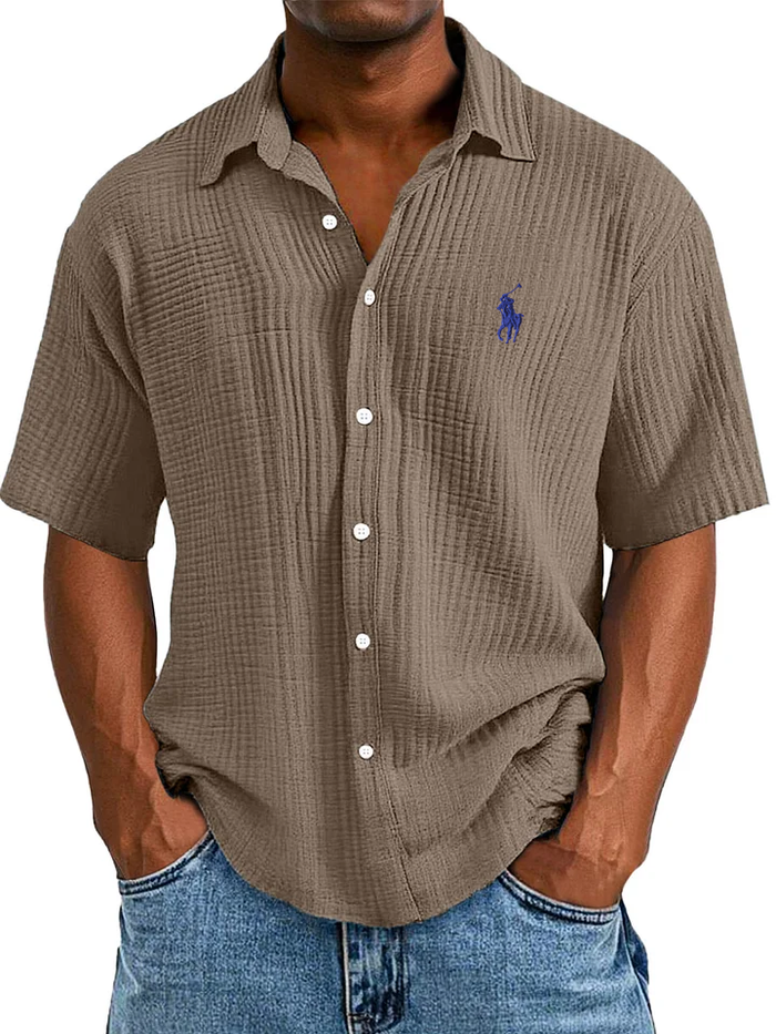 Élégante chemise à manches || courtes