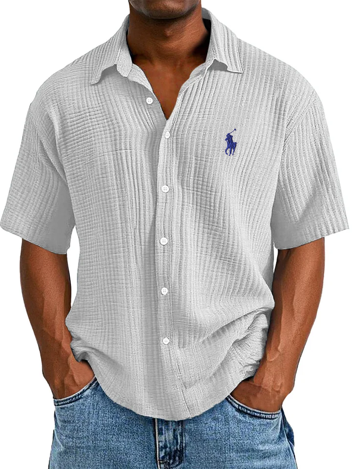 Élégante chemise à manches || courtes