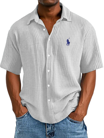Élégante chemise à manches || courtes