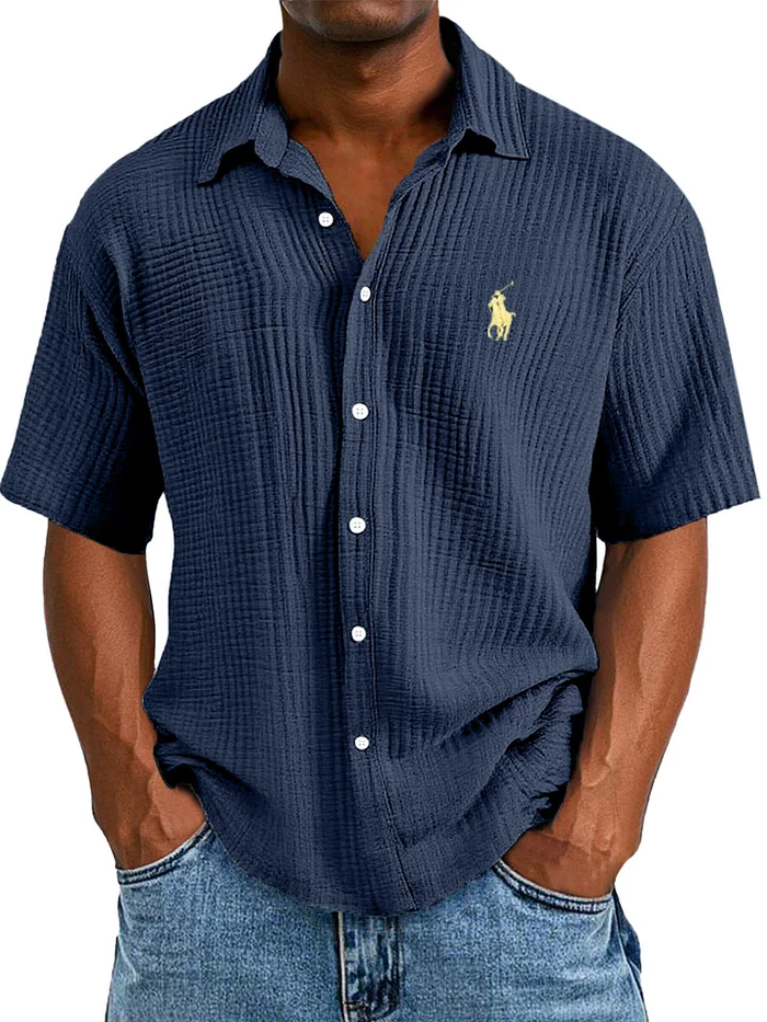 Élégante chemise à manches || courtes