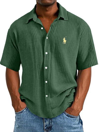 Élégante chemise à manches || courtes